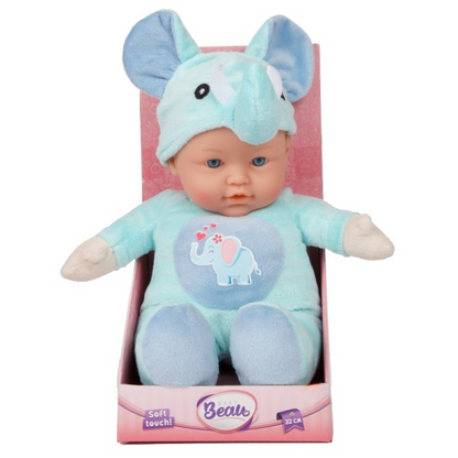 Beau Babydocka med djurdräkt – 31 cm
