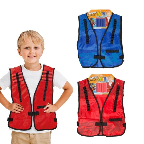 FOAM STRIKEX – Battle-väst med 6 skum-pilar (2 färger)