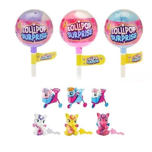 FUN Surprise Lolly Pop – Unicorn figur i överraskningsklubba (6 olika)