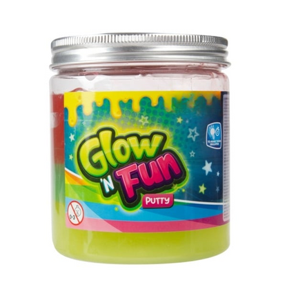 GLOW N FUN Glow in the Dark Putty – XL burk (3 olika)
