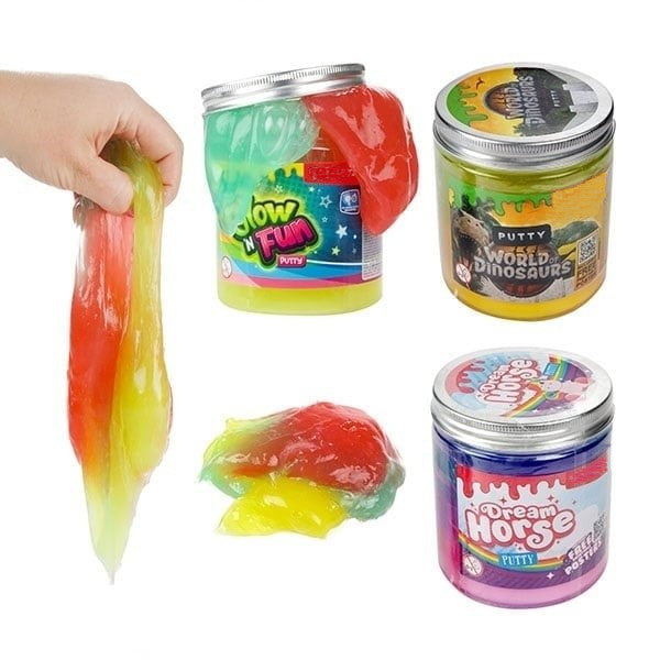 GLOW N FUN Glow in the Dark Putty – XL burk (3 olika)