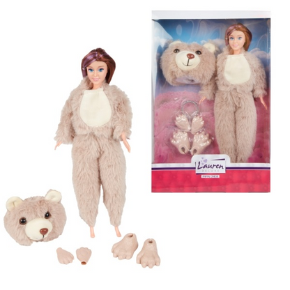 Lauren docka i onesie – med tillbehör