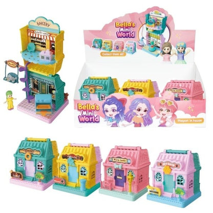 Mini lekset – Hus & butik 4-pack