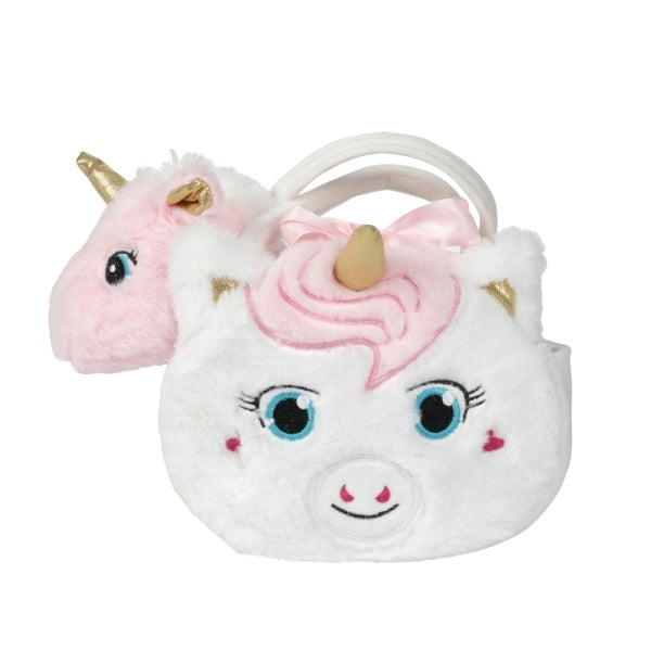 Plysch Enhörning i Handväska – 2 olika modeller