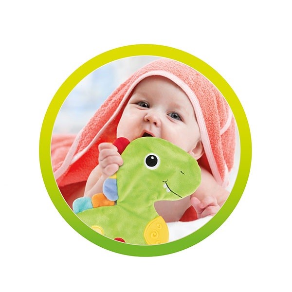 Baby Snuttefilt – Dinosaurie med prassel