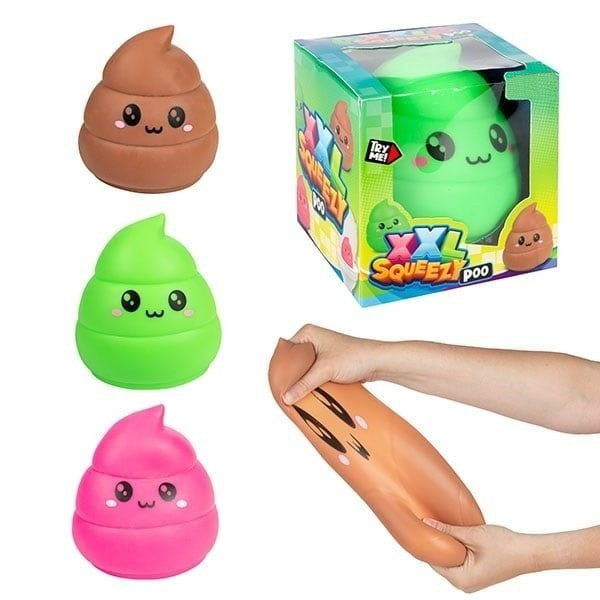 Stretchy XXL Poo – Kläm- och Sträckleksak (13 cm)