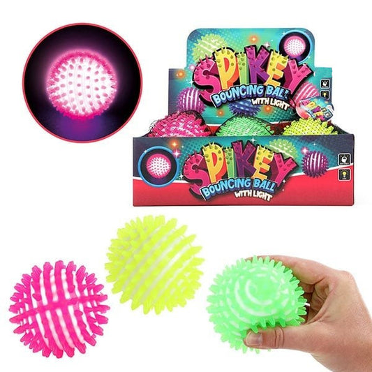 Studsboll Spike med ljus – 9 cm