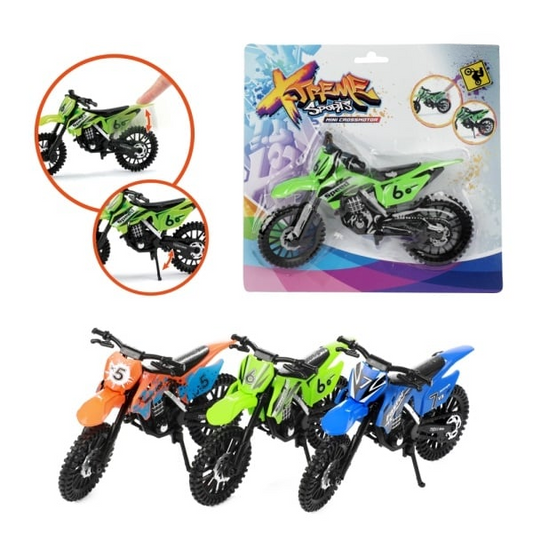 Xtreme Dirt Bike 1:12 – Motorcykel med Fjädring (3 modeller)
